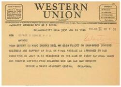 ["The document is a request for support for a bill related to national guard and reserve officers from Oklahoma who have had war service. The bill is being requested to be placed on the unanimous consent calendar and supported on final passage. The request is made in the name of every national guard and reserve officer from Oklahoma who has had war service."]