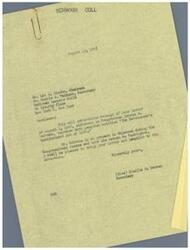 ["The document is a letter acknowledging receipt of a pamphlet on the Servicemen's Readjustment Act of 1944 sent to Congressman George B. Schwabe. The pamphlet discusses the importance of providing for the re-absorption of over ten million veterans into civilian life, emphasizing the need for adequate care, education, and retraining. It also outlines the provisions of the Act, including hospitalization facilities, education aid, loans for homes, employment assistance, and unemployment compensation for veterans. The Act aims to facilitate the transition of veterans to civilian life and provides for their needs."]