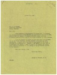 ["The document is a letter from George B. Schwabe, M.C. to Mr. P.F. Goodman regarding Senate Bill 1036 dealing with the payment of accrued military leave. Schwabe informs Goodman that the bill was reported out by the House Committee on Civil Service with amendments and he will assist in its passage when it is scheduled for debate. Goodman requests Schwabe's assistance in expediting the bill on the House floor."]