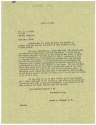 ["The document is from Mrs. D. H. Olson to George B. Schwabe, a member of Congress, asking for his help in facilitating the return of servicemen, particularly fathers, from the military. She expresses concern about the elimination of the Paint system in Europe and the impact it has on servicemen's chances of returning home. Mrs. Olson urges Schwabe to use his influence to speed up the return of troops who have served in combat and earned the right to return home."]