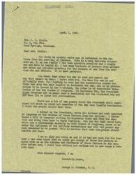["The document is from George B. Schwabe, a member of Congress, responding to a request regarding the release of fathers from military service. He explains that legally the war is not officially over, and the President has not issued a proclamation to end it. Schwabe has introduced a bill in Congress to release these fathers, but faces opposition from the New Deal crowd and military authorities. He expresses sympathy for the hardships faced by families of servicemen and acknowledges the importance of bringing fathers back home."]