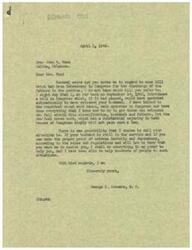 ["The document from George B. Schwabe to Mrs. John T. Wood explains that he introduced a bill in Congress to automatically release fathers in the service, including her husband. He mentions that despite his efforts, the New Deal crowd in Congress has not passed such a law. He offers to assist Mrs. Wood in proving extreme hardship and dependency to potentially help her husband be released from service. Mrs. Wood had previously written to support a bill for the discharge of fathers in the service, as she believes there are enough trained men willing to do the patrolling work. She questions why her husband is still in occupation in Austria and believes he should be sent to Europe to guard instead."]