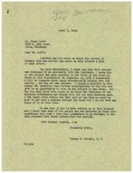 ["The document from George Schwabe to Homer Hufft explains that he has been advocating for a bill to automatically release fathers from the service, but has faced challenges from military authorities and the New Deal crowd. He expresses disappointment in not being able to pass the bill and appreciates the support from individuals like Hufft. The response from Namer Height to Schwabe urges for expedited return of servicemen home and calls for peacetime conscription to ensure that veterans are taken care of. Height also expresses concerns about delays in sending men home and urges for action from Congress to address the issue."]