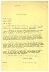 ["Mr. Smith wrote to Congressman Schwabe requesting that high school boys who have not had the chance to start college should be discharged from the service immediately. Congressman Schwabe responded by informing Mr. Smith that he had already taken up the issue with the President and Secretary of War, and shared copies of relevant letters. He also mentioned introducing legislation on the matter and expressed sympathy for boys in the service, as he has four sons in the military. Mr. Smith's original letter emphasized the importance of allowing high school boys to complete their education, now that the draft age has been lowered and the emergency has passed."]