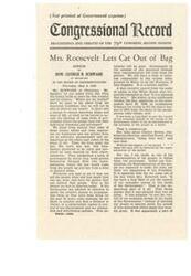 ["In a speech given in the House of Representatives, Honorable  George B. Schwabe criticizes the government's increasing control over the economy and individual freedoms. He argues against the appointment of bureaucrats to make laws and calls for a return to a system where laws are enacted by elected representatives. Schwabe warns against the dangers of government control and the potential for a dictatorial regime to emerge if the current trend continues. He emphasizes the importance of preserving American ideals and the principles of free enterprise."]