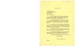 ["Ray Hickerson sent a ballot with his opinions on various pending issues to his Congressman, George B. Schwabe. Schwabe appreciates the input from his constituents and values their opinions. He believes that some measures may not be voted on due to the current Administration's control. Schwabe encourages Hickerson to continue sharing his views on live issues."]