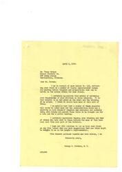 ["The document is a letter from Congressman George B. Schwabe to Mr. Dewey Brouse, thanking him for sending in his views on various political issues through Ballot No. 130. Schwabe expresses appreciation for the input and mentions that some measures may not be voted on due to the Administration's control over Congress. He encourages Brouse to continue sharing his opinions on live issues and suggests that more people should engage in this method of communication."]