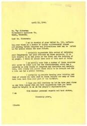 ["A letter from Mr. Schwabe to Mr. Hickerson thanking him for his views on various issues pending before Congress. Schwabe appreciates the input and values hearing from constituents in his district. He mentions that some measures may not be voted on due to the Administration's control of Congress. Schwabe encourages Hickerson to continue sharing his views on important issues."]