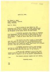 ["The document is a letter from a congressman to a local jeweler, thanking him for submitting a ballot with his opinions on various issues pending in Congress. The congressman appreciates the input and mentions that some measures may not be voted on due to the majority control of the administration. The congressman encourages the jeweler to continue sharing his views on important issues."]