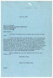 ["The document is a letter from George B. Schwabe, M.C. to various constituents, thanking them for their opinions on controversial issues and expressing his opposition to socialistic and communistic measures, particularly the National Housing proposals. He believes there is too much government in business and too little business in government, and he is against the New Deal program of planned economy. The constituents were asked to provide their opinions on specific measures and suggestions were also included."]