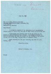 ["The document consists of letters from constituents expressing their opinions on various propositions to Congressman George B. Schwabe. The constituents appreciate the opportunity to voice their views and Schwabe promises to consider them when the issues come before Congress. The documents also include suggestions and information on the Federation of Small Business."]
