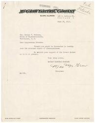 ["The McGraw Electric Company is expressing concern about potential changes to the patent system that would limit the rights of patent holders and potentially harm smaller companies. They argue that the current patent system has been crucial in fostering innovation and protecting the rights of inventors. They also highlight their own success in developing and licensing patents, and express skepticism about the motives of larger corporations in seeking changes to the system."]