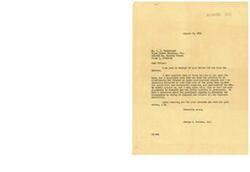 ["The document is a letter from George B. Schwabe, a congressman, thanking Mr. T. G. Morsberger for his ballot opposing socialistic and communistic measures, particularly the OPA. Schwabe expresses his belief that there is too much government involvement in business and not enough business involvement in government. He also mentions receiving many similar ballots and appreciates the input from constituents."]