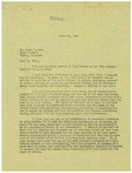 ["Mr. Allen P. Dale wrote a letter to Representative  George B. Schwabe regarding Bill H.R. 2403, which restricts the use of the Peyote religion among Native Americans. Dale, a full-blood Omaha Indian, argues that Peyote has been used for worship by Indigenous peoples long before the arrival of white settlers. He emphasizes the importance of religious freedom and requests that the bill be quashed to protect the rights of Native Americans who use Peyote as a sacrament. Dale also mentions the sacrifices made by Indigenous soldiers in wars alongside their non-Indigenous counterparts."]