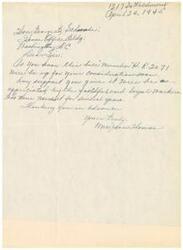 ["The document is requesting support for hill number \"H.R.2071\" from the recipient in Washington D.C. The sender expresses gratitude for any support given, emphasizing its importance to faithful and loyal workers."]