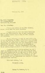 ["The document is a response from George B. Schwabe, a United States Representative, to Frank Sikorsky regarding the National Labor Relations Act. Schwabe agrees with Sikorsky that the Act has been more harmful than helpful and believes that it may eventually be repealed or amended. Schwabe appreciates Sikorsky's input and encourages him to continue sharing suggestions on pending legislation. Sikorsky had expressed his support for Senator Vandenberg's Bill as a potential way to address issues with the Act."]
