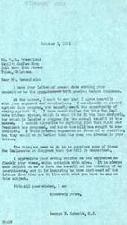 ["The document from C.L. Greenfield expresses opposition to the Unemployment Bill pending before Congress, stating that people should not receive payments for being unemployed. Greenfield believes that there is always work available for those who want to find it, and criticizes the government for potentially penalizing hardworking Americans. Representative George B. Schwabe agrees with Greenfield's views and expresses his intention to vote against the bill, emphasizing the importance of constituents expressing their opinions on such matters."]