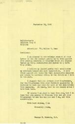 ["The document is a correspondence between George B. Schwabe, a member of Congress, and Walter C. Dean from Halliburton's. Dean asks Schwabe to vote against five pending measures in Congress that he believes are socialistic and backed by a left-wing press. Schwabe reassures Dean that he has a history of voting against such measures and encourages Dean to contact his own Congressman to express his concerns. Schwabe expresses hope that Dean's Congressman will see things the same way they do and vote accordingly."]