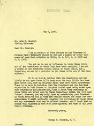 ["The document from Mr. Schwabe to Mr. Kaleigh states that he is unable to directly influence the bills mentioned in the letter from Mr. Kaleigh as he is not a member of the relevant committees. He expresses doubt that the bills will be acted upon soon due to the amount of legislation being prioritized by Congress. However, he assures Mr. Kaleigh that he will consider the bills if they are brought before the House for consideration. The document from Mr. Kaleigh urges Mr. Schwabe to use his influence to bring the bills out of committee and emphasizes the importance of passing the bills for the benefit of veterans."]