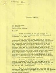 ["The document is a letter from George B. Schwabe, M.C. to Earl L. Winger regarding a veterans homestead bill, HR 4589, that Schwabe introduced. Schwabe believes that the bill could create a \"veterans' paradise\" for veterans to establish homes for themselves and their families. He mentions that the bill is becoming popular and hopes it will be passed. Schwabe assures Winger that he will keep him informed of the progress of the bill and puts Winger's name on the list of interested individuals."]