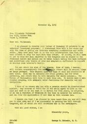 ["Mrs. Elizabeth Whitehead wrote to Congressman George B. Schwabe about a veterans' homestead proposal. She inquired about the size of the tracts of land, eligibility for veterans with pensions, and the process of applying for the program. She also mentioned a newspaper article about veterans being given land from the Cherokee Nation. She expressed interest in the program for a young man under her care who is unable to work due to health reasons. She also expressed her support for the Republican party and emphasized the need for a good administration."]