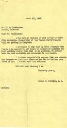 ["Mr. Cunningham wrote a letter to Congressman George B. Schwabe expressing his disapproval of the Wagner-Murray-Dingell bill, which he sees as a form of socialized medicine. Congressman Schwabe responded, stating that he shares Cunningham's views and also opposes socialized medicine. He suggested that Cunningham contact his own Congressman to express his views on the matter."]