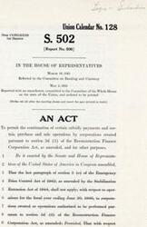 ["This text is an act introduced in Congress to allow certain subsidy payments and purchase and sale operations to continue for corporations created under the Reconstruction Finance Corporation Act. The act amends the Emergency Price Control Act of 1942 and the Stabilization Extension Act of 1944 for the fiscal year ending June 30, 1946."]