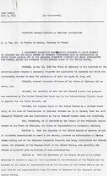 ["The resolution is requesting Congress to waive payment of interest and authorize refunds for income tax deficiencies resulting from the invalidation of the Oklahoma Community Property Law for federal income tax purposes by the Supreme Court of the United States. The resolution highlights the history of the law and the court rulings that led to its invalidation, and urges Congress to take action to provide relief to affected citizens."]