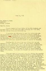 ["The document is from George B. Schwabe, a member of Congress, to Mr. Sidney H. Davis, an engineer from Tulsa, Oklahoma. Schwabe expresses gratitude for Davis's suggestions regarding federal estate or inheritance taxes for deceased veterans. He also offers condolences for the loss of Davis's son in the war and shares information about his own sons who are serving in the military. Schwabe promises to consider Davis's suggestions and take action if possible."]