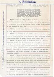 ["The resolution is urging Congress to waive interest on deficiencies in income taxes related to the Oklahoma Community Property Law being invalidated for federal income tax purposes by the Supreme Court of the United States. It also requests for a refund of interest paid on such deficiencies. The resolution was adopted by the Senate and House of Representatives in 1945."]
