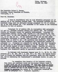 ["The document is addressing issues with paragraph (c) of section 122 of the Internal Revenue Code, which is seen as ineffective and potentially harmful to taxpayers. The writer argues that paragraph (c) should be deleted entirely and highlights the confusion and negative impact it has had on taxpayers, particularly oil and gas producers. The writer also references past legal cases and suggests that corrective legislation is needed."]