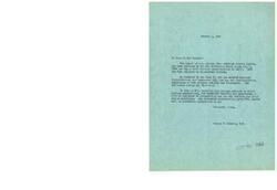 ["Mrs. Beatrice Johnson Lester has been employed by the War Production Board since July 1, 1940 as an economic analyst with a Civil Service classification of CAF-7. She has studied business administration and commercial law, and has accounting experience in both private industry and Government. Her efficiency rating is Very Good and she has high ratings on Civil Service examinations. George B. Schwabe, M.C. recommends her for any position for which she is qualified."]