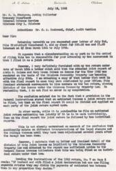["The author, A. C. Holmes, is returning a letter from the Internal Revenue Service regarding a tax assessment issue. He explains that he filed a joint return based on Oklahoma Community Property Law, but there was confusion with federal instructions on filing joint returns. He requests a refund for overpayment and expresses frustration with the complexity of tax laws. He also asks for the support of his Senators and Representatives in addressing tax issues."]