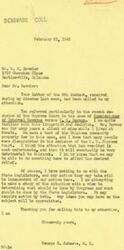 ["Mr. Kavaler wrote to Congressman Schwabe to bring attention to the Supreme Court decision regarding the Community Property Law in Oklahoma. Congressman Schwabe is familiar with the case and is studying the situation to determine possible actions by Congress and the State Legislature. Kavaler's letter will be submitted to the Congressman for review upon his return to Washington."]