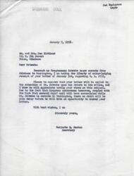 ["The document is from Mr. and Mrs. Dee Kirkland to Congressman Schwabe, urging him to support H.R. 2732 to provide relief for aged and disabled retirees suffering due to inflation. The document is acknowledged by Marjorie E. Heston, who assures that the letter will be brought to Congressman Schwabe's attention upon his return to Washington."]
