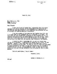 ["The document  is a letter from a congressman to a couple in Tulsa, Oklahoma, who have raised concerns about a recent law preventing the use of the mail for sending medicine to epileptics. The congressman expresses sympathy for their situation but explains that he was not involved in the handling of the bill and may not be able to do much about it at this time. The couple also included a letter addressed to a congressmen in Washington D.C. urging them to present a bill to allow the continued mailing of medicine to epileptics."]