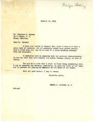 ["The document  includes three letters expressing dissatisfaction with the national administration's foreign policy, particularly in Korea. The writers criticize the lack of leadership and competence in Washington, suggesting that the decisions are made by individuals who do not have personal stakes in the consequences of their actions. They also highlight the issue of able-bodied men avoiding military service and living comfortably in jail at taxpayers' expense."]