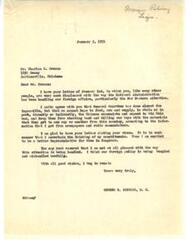 ["The document from Mr. Cruzan expresses displeasure with the National Administration's handling of foreign affairs, particularly in the Far East. He questions the support of the Chinese communists and suggests that those responsible should be tried or impeached. Congressman Schwabe agrees with Cruzan's concerns and acknowledges that the situation is being mishandled. Both express frustration with the current foreign policy."]