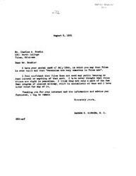 ["Mr. Bredin sent a postal card to Congressman George B. Schwabe stating that Tulsa is overbuilt and there are numerous vacancies, and expressing opposition to public housing and rent control. Congressman Schwabe responds, stating his belief that public housing and rent control are not needed in peacetime and are part of a socialistic New Deal program. He thanks Mr. Bredin for the information and advice."]