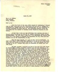 ["The document  discusses the Osage Annexation issue and the strategy to get a resolution passed in Congress. Congressman George B. Schwabe advises City Attorney A. M. Widows to work with the Osage Council, Democratic Senators, and seek legal advice to increase the chances of success. Schwabe expresses concerns about the current approach and emphasizes the need for a more practical and strategic plan. Widows is reminded of the importance of laying the groundwork at home and Pawhuska before pursuing the resolution in Congress. Additionally, Widows is informed that Russell Hunt, Chairman of the Osage Annexation Committee, will be visiting Washington to discuss the matter further."]