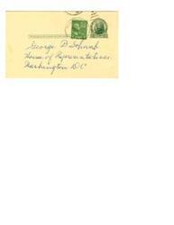 ["The document is a request for support for an appropriation of 8 million dollars for neurological diseases and blindness. The sender, George B Schwab, who is a victim of multiple sclerosis, urges the recipient to support the cause. The sender is identified as a member of the House of Representatives in Washington D.C. The request is signed by Mrs. Sylvia Jefferson from Wisconsin."]