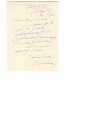 ["The document is a letter addressed to someone named Hon  from someone named Melin. The document mentions the Justice of  Blender and expresses appreciation for their courtly demeanor. The document ends with the signature \"Melin.\""]