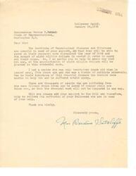 ["Mrs. Berkline Sutcliffe writes to Congressman George B. Schwab requesting support for the Institute of Neurological Diseases and Blindness, which needs eight million dollars for research in 1953. She shares the story of her nephew who died from multiple sclerosis and emphasizes the importance of funding research to save lives. Mrs. Sutcliffe urges Congressman Schwab to support the bill and help those in need."]