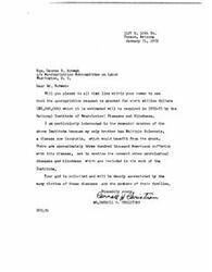 ["The document is requesting Honorable  George B. Schwab to support the appropriation request for eight million dollars for the National Institute of Neurological Diseases and Blindness in 1952-53. The writer highlights the importance of funding for research programs, particularly for diseases like Multiple Sclerosis, and mentions the significant number of Americans affected by these diseases. The writer urges Mr. Schwab to consider the impact of the grant on the victims and their families."]