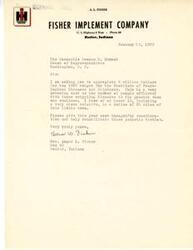 ["Mrs. Argus L. Fisher is writing to The Honorable George B. Schwab, asking for an appropriation of 8 million dollars for the Institute of Neurological Diseases and Blindness in the 1953 budget. She emphasizes the urgent need for funding due to the high number of people afflicted with these diseases in her community."]