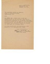 ["Several individuals are writing to Representative  George B. Schwabe to request an increase in appropriation to the National Institute of Neurological Diseases and Blindness in order to support research and training programs for conditions such as cerebral palsy and multiple sclerosis. They urge Representative  Schwabe to support an eight million dollar appropriation for the institute in 1953."]