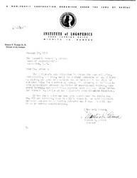 ["The Director of the Institute of Logopedics in Kansas, Martin F. Palmer, is writing to the Honorable George E. Schwab to praise the work of the  Rehabilitation Institute for Cerebral Palsy in Maryland. He highlights the excellent training provided by Dr. Winthrop J. Phelps and urges for the consideration of expanding funds for Public Law No. 692 to further extend this training."]