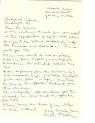 ["Ja Comprehensive Employment and Training Act (CETA) Janekner, writing from Washington D.C. on January 16, 1952, is requesting support from George B. Schmale for an appropriation of eight million dollars to support the National Institute for Mundagical Disorders and Blindness. Janekner highlights the need for funding due to the large number of people suffering from neurological disorders, including multiple sclerosis. Janekner expresses hope that with the necessary funding, effective treatments can be found. Janekner urges Schmale to support the appropriation for the institute in 1952."]