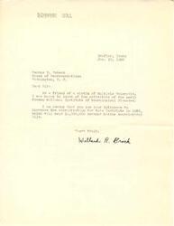 ["The document is written by Willard R. Brock to George B. Schwab, a member of the House of Representatives, requesting an increase in appropriations for the newly formed National Institute of Neurological Diseases in 1953 to help 13,000,000 individuals suffering from neurological illnesses, particularly Multiple Sclerosis."]