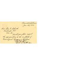 ["Two individuals from Illinois, Cicero and J.A. Waterhouse, are writing to George B. Schwab in Washington D.C. to request his support for appropriations to the Institute of Neurological Diseases and Blindness. Cicero asks for support for the Institute, while Waterhouse mentions his wife's condition and requests full support for the appropriations."]